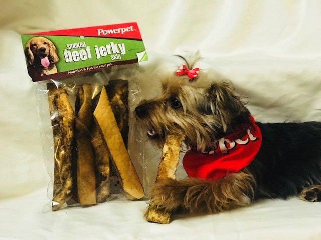 All Natural Smoked Beef Jerky Skin 8oz- Premium Dog Treats-FDA&USDA APPROVED-BRC