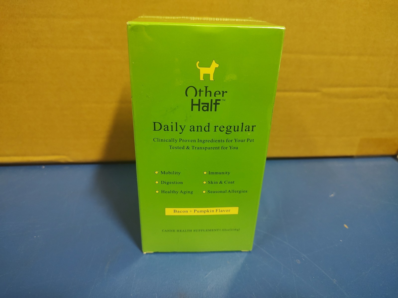 Other Half Daily Dog Supplement Powder Bacon Pumpkin Well-Being Digestion Aid