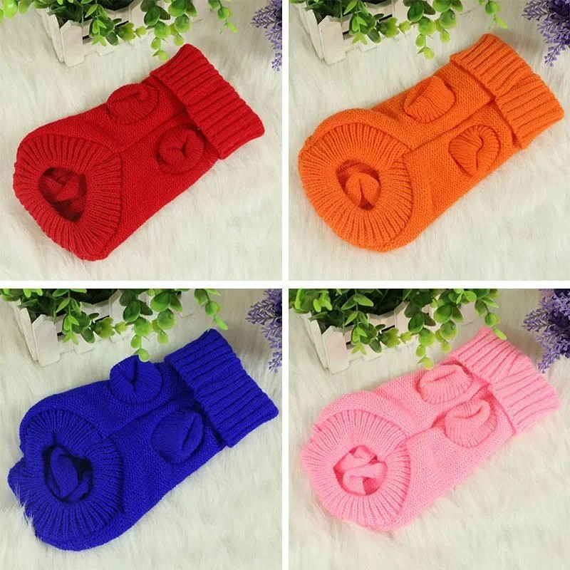 Dog Winter Clothes Knitted Sweater for Small Medium Dogs Chihuahua Puppy