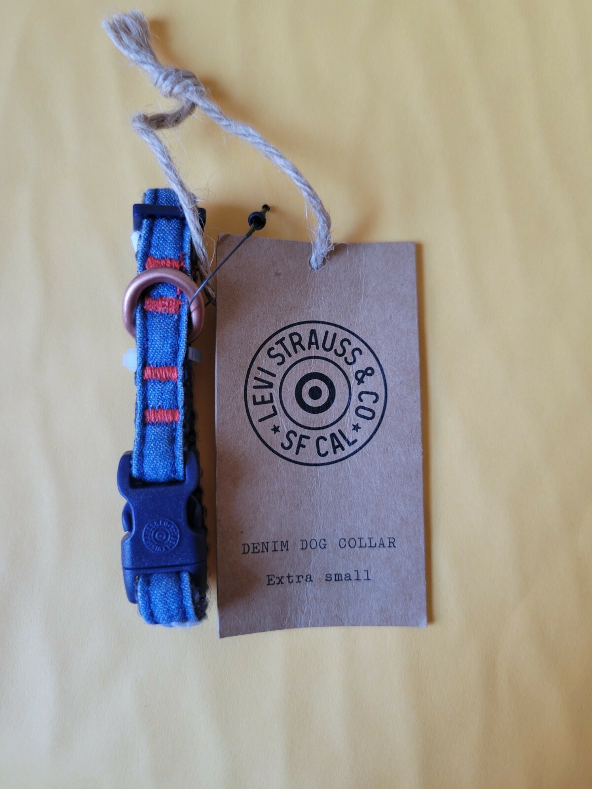 Brand New LEVI’S X TARGET BLUE DENIM Dog Collar, XS,S, M, L, XL