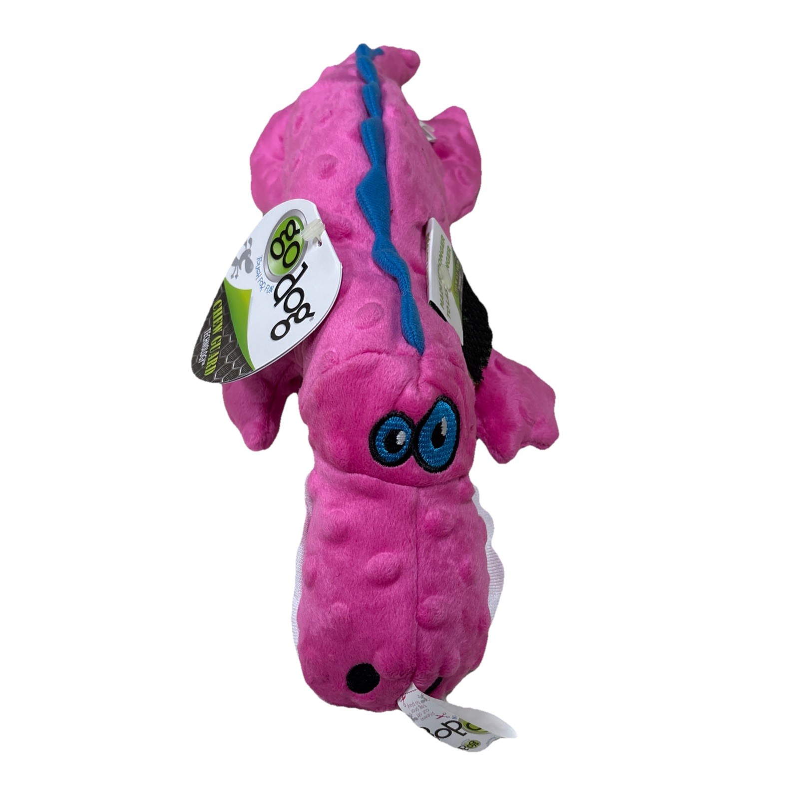 Gators Squeaky Plush Dog Toy Chew Guard Technology – Pink Large