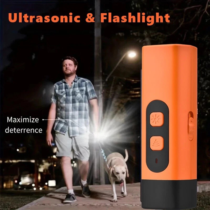 Ultrasonic Dog Repeller Anti Bark Device Stop Barking Humane Pet Training Tool