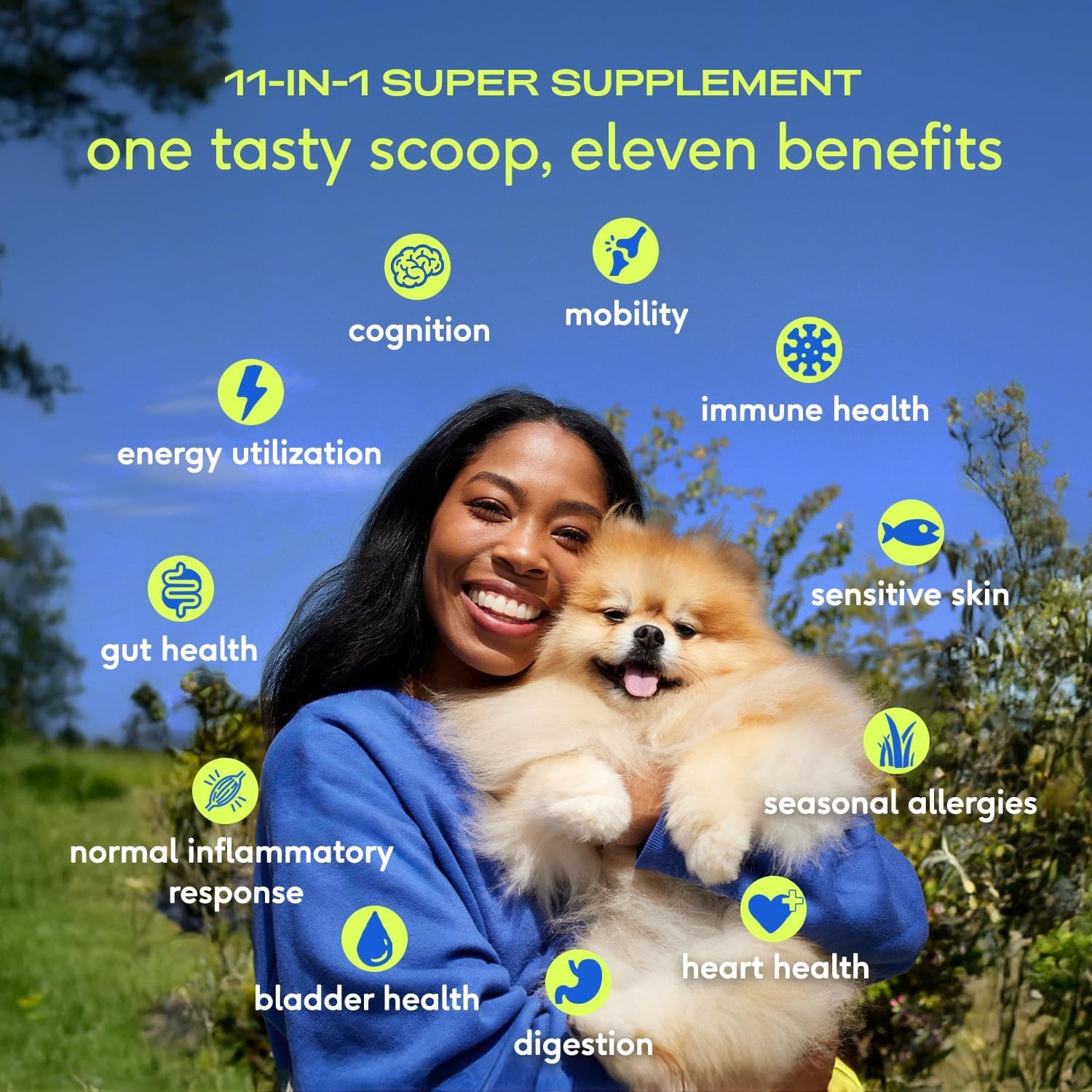 (120 Scoop) Native Pet 11-in-1 Dog Multivitamin Powder 28oz