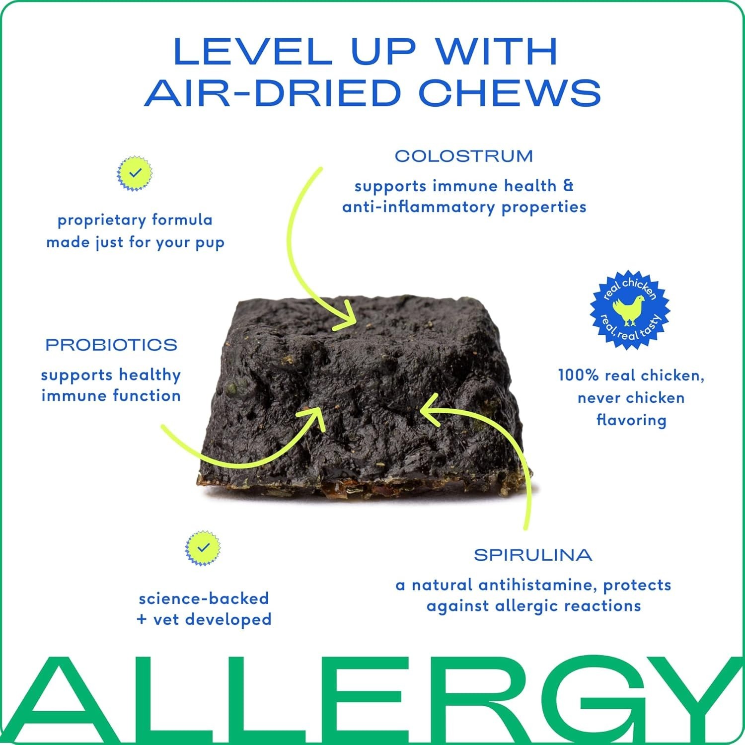 Native Pet Dog Allergy Chews 120ct | Itchy Skin & Allergy Relief | USA Natural