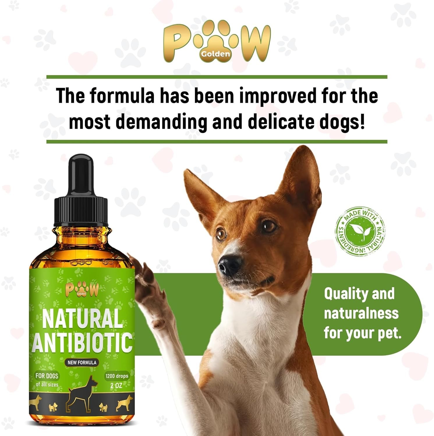 Natural Drops for Dogs to Support Urinary Tract and Overall Wellbeing 2 Ounces
