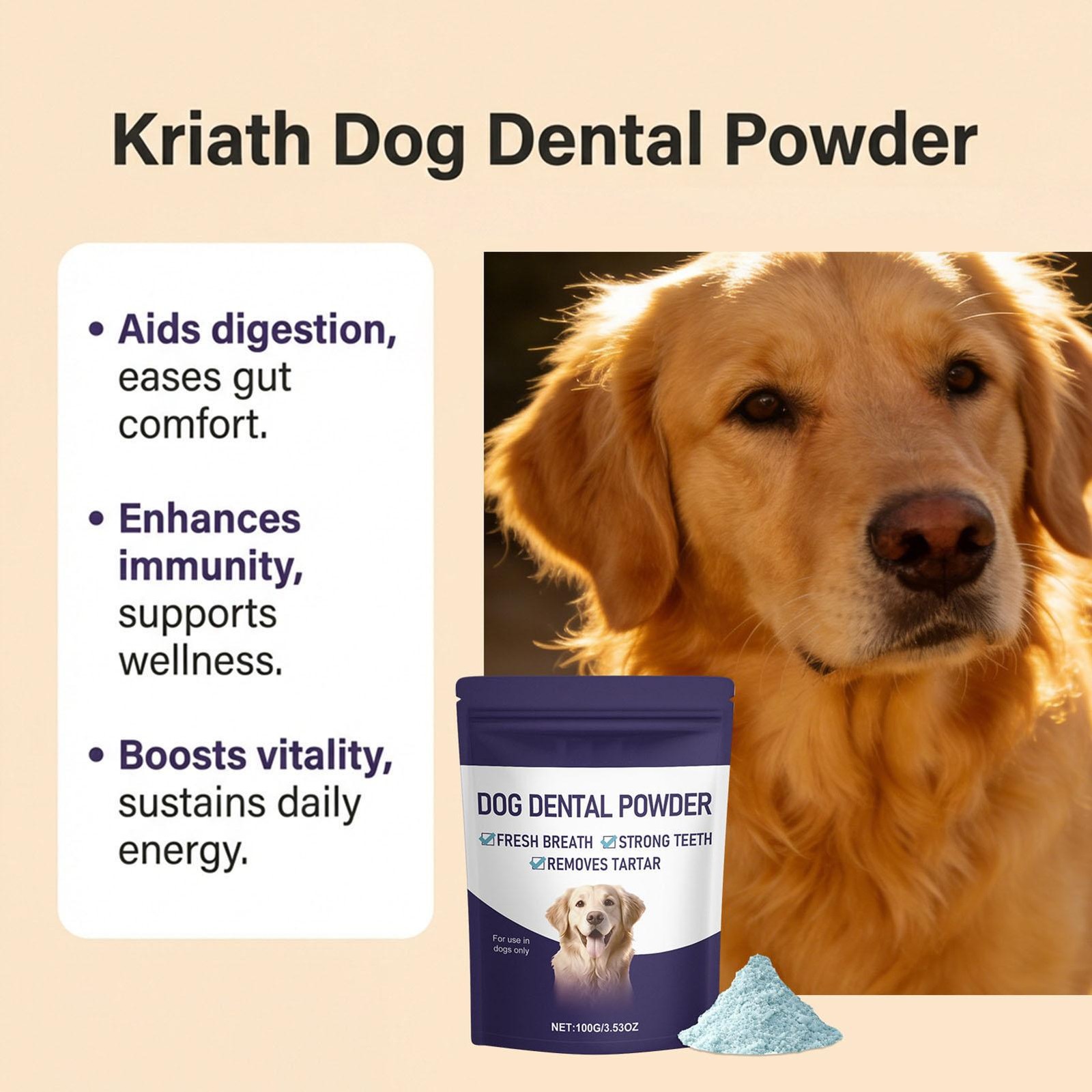 ProDenta All Natural Dog Dental Breath Powder 100g