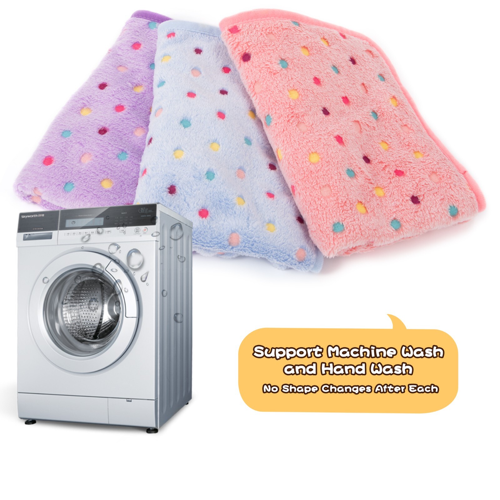 3X Flannel Pet Dog Blankets for Puppy Kitten Warm Soft Cushions Dog Cat Bed Mat