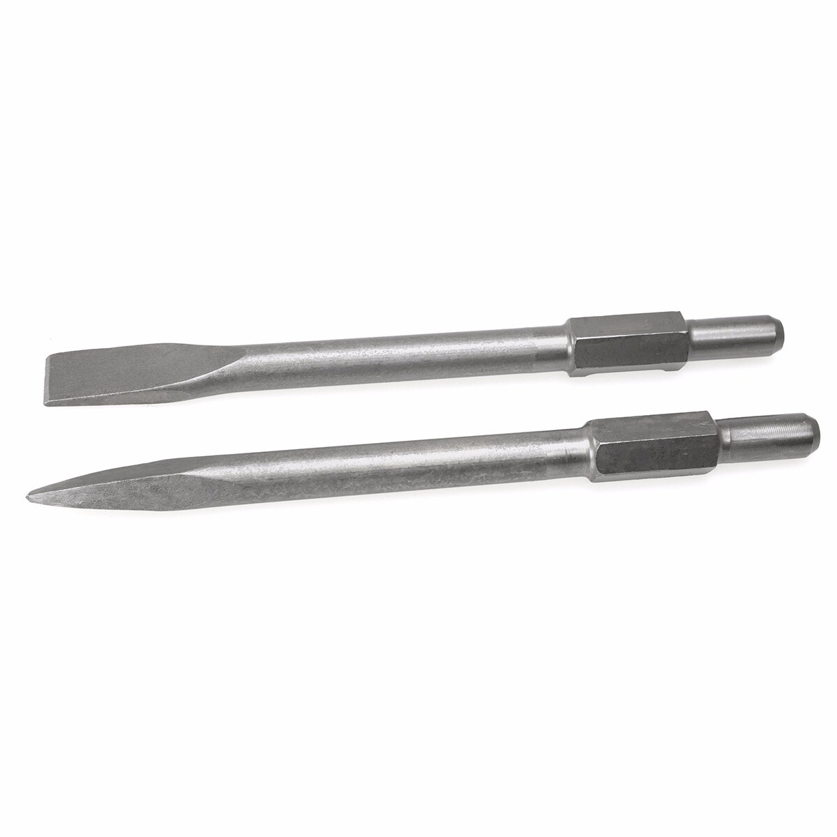 2-Pieces 1-1/8″ Shank Bull Point Chisel Bit For Demo Demolition Jack Hammer