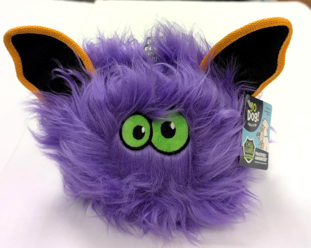 Go Dog Fuzzballz Squeaker Plush Dog Toy with Chew Guard – Your Choice Color, NWT