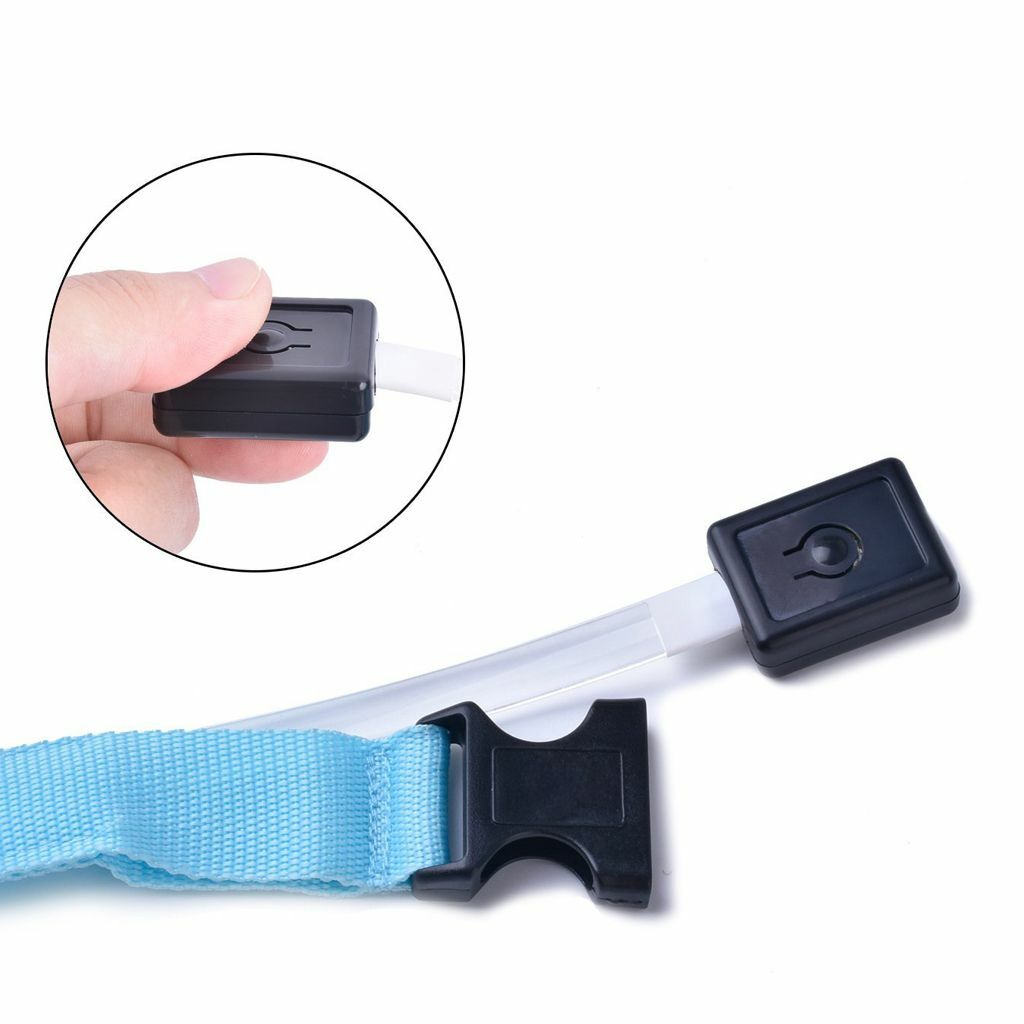 USB Rechargeable LED Dog Pet Light Up Safety Collar Night Glow Adjustable Bright