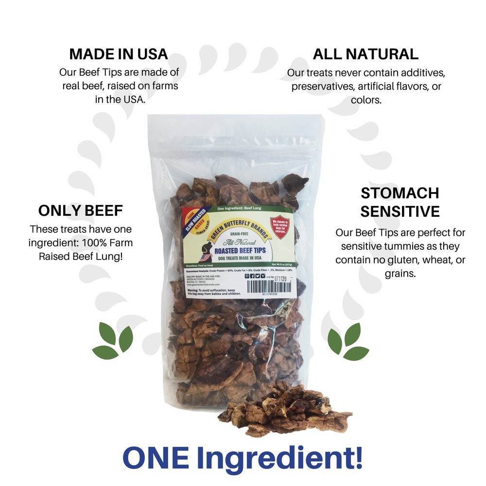 Beef Dog Treats – Made in USA Only – All Natural, Meaty Beef Tips – Premium, …