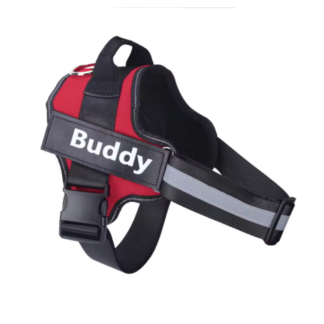 No Pull Dog Pet Harness Reflective Adjustable Control Vest Personalized ID Tag
