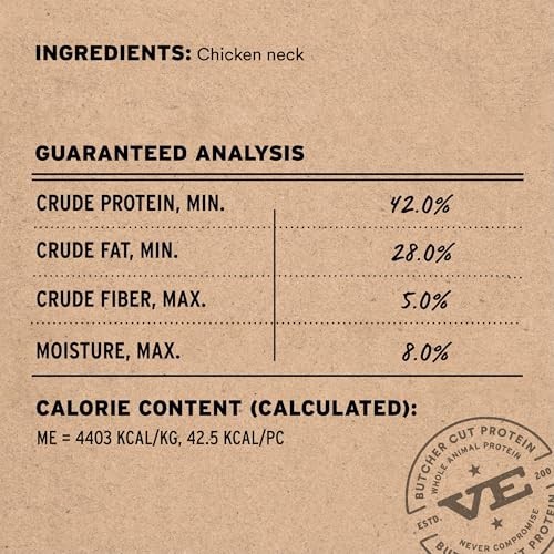 Freeze Dried Raw Dog Treats | Single 9 Ounce (Pack of 1) Chicken Necks
