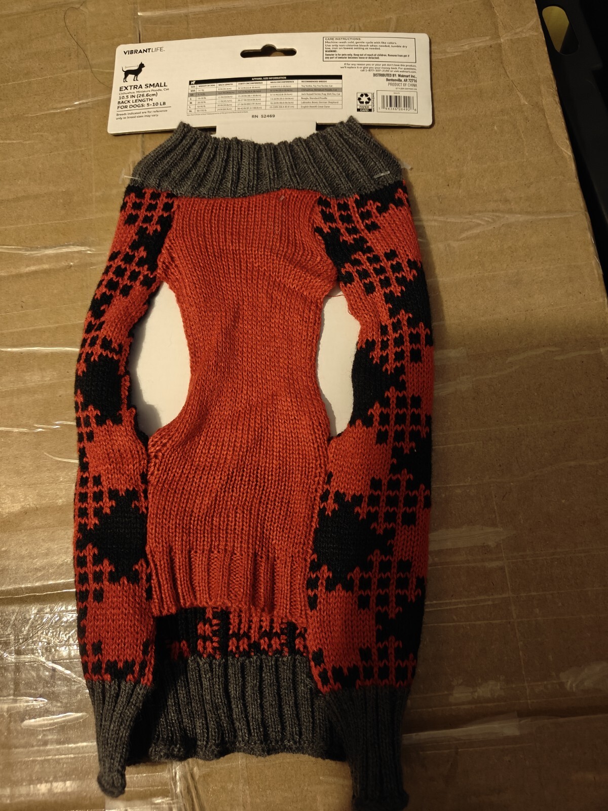 YT2- Vibrant Life Buffalo Plaid Dog Sweater Black and Red Size XS among Labrador