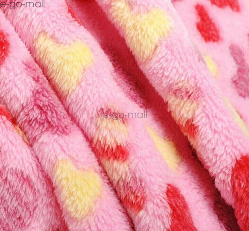 1/2pc Soft Cute Animal Pet Blanket Flannel Throw for Dog Puppy Cat Puppy S/Large