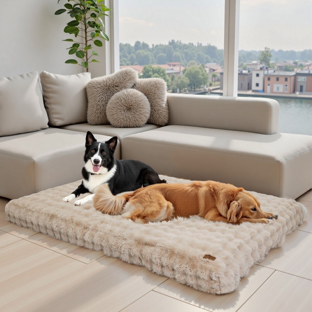 BingoPaw M L XL XXL XXXL XXXXL Dog Bed Soft Plush Anti Anxiety Pet Beds Washable