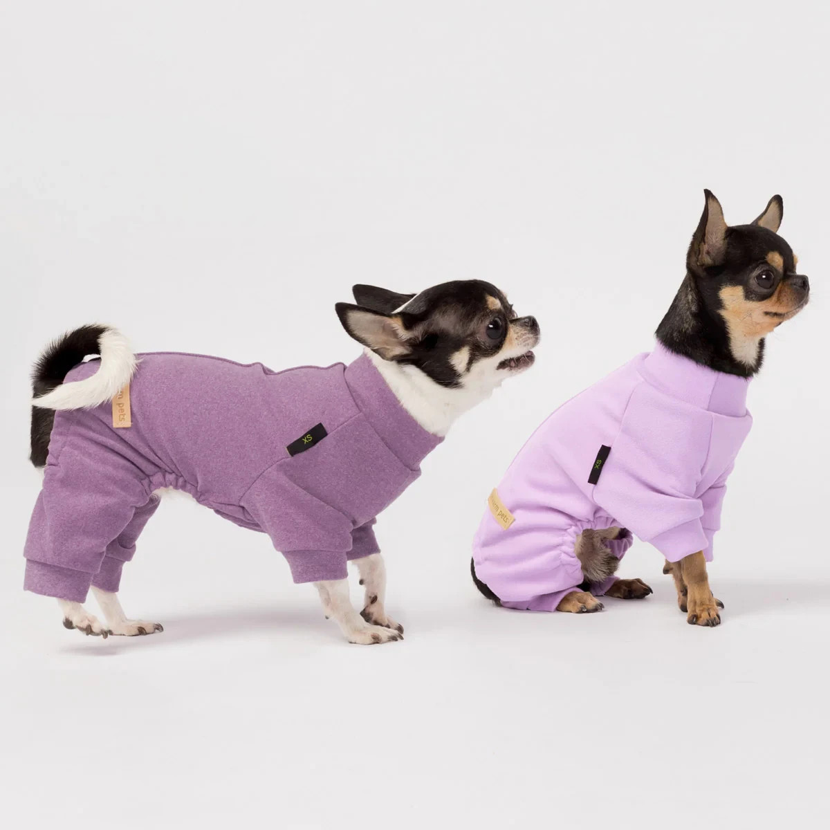 Fitwarm 3 Pack Luxury Fleece Dog Turtleneck Sweaters Pink / Purple XS–L NEW
