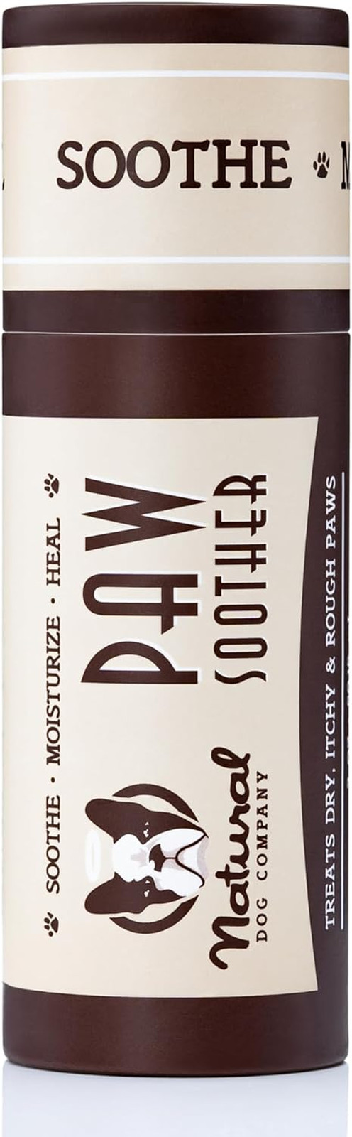 Natural Dog Company Paw Soother Balm, 2 Oz. Stick, Dog Paw Cream and Lotion, Moi