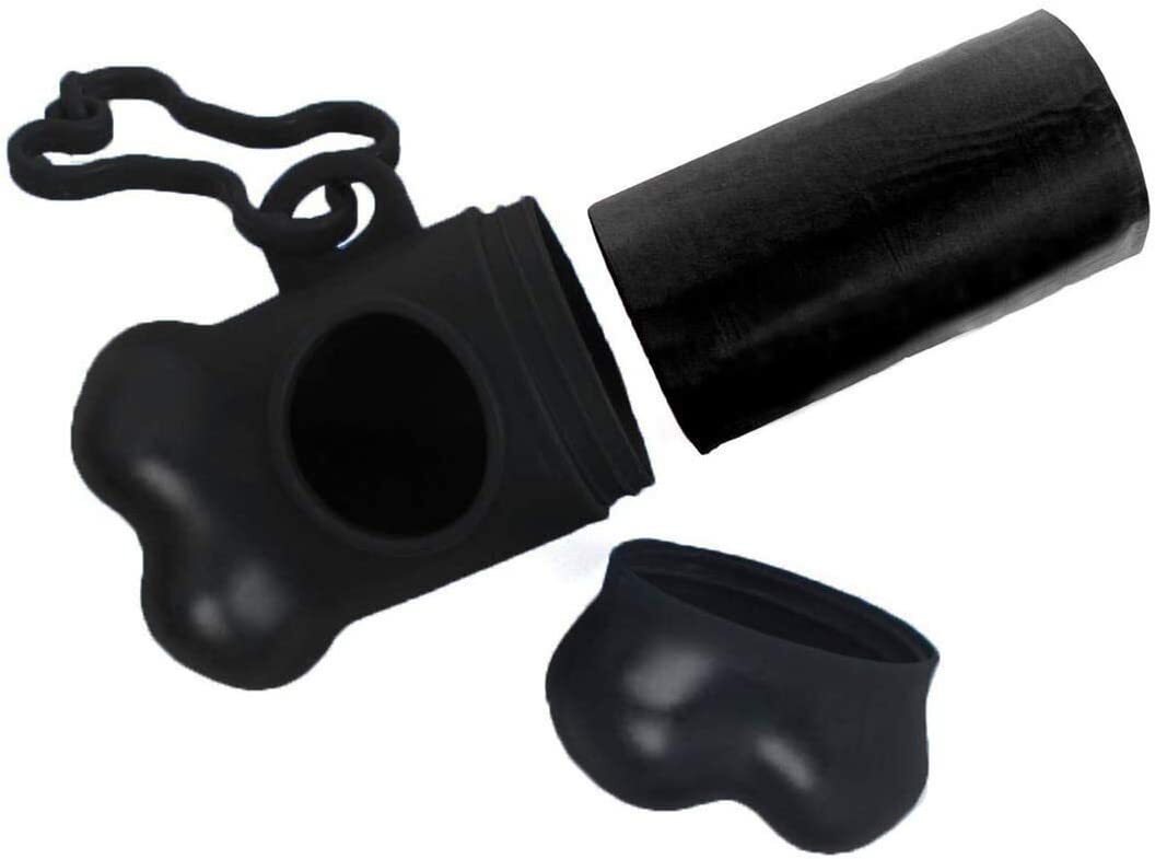 1,000 Pet Waste Poop Bags With Two Dispensers(BLK)