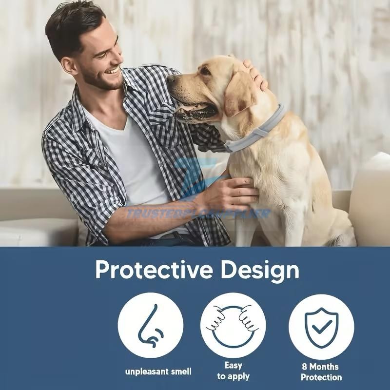 Dog collar Flea and Tick 8 Months Protections Adjustable Pet Collar for Dogs
