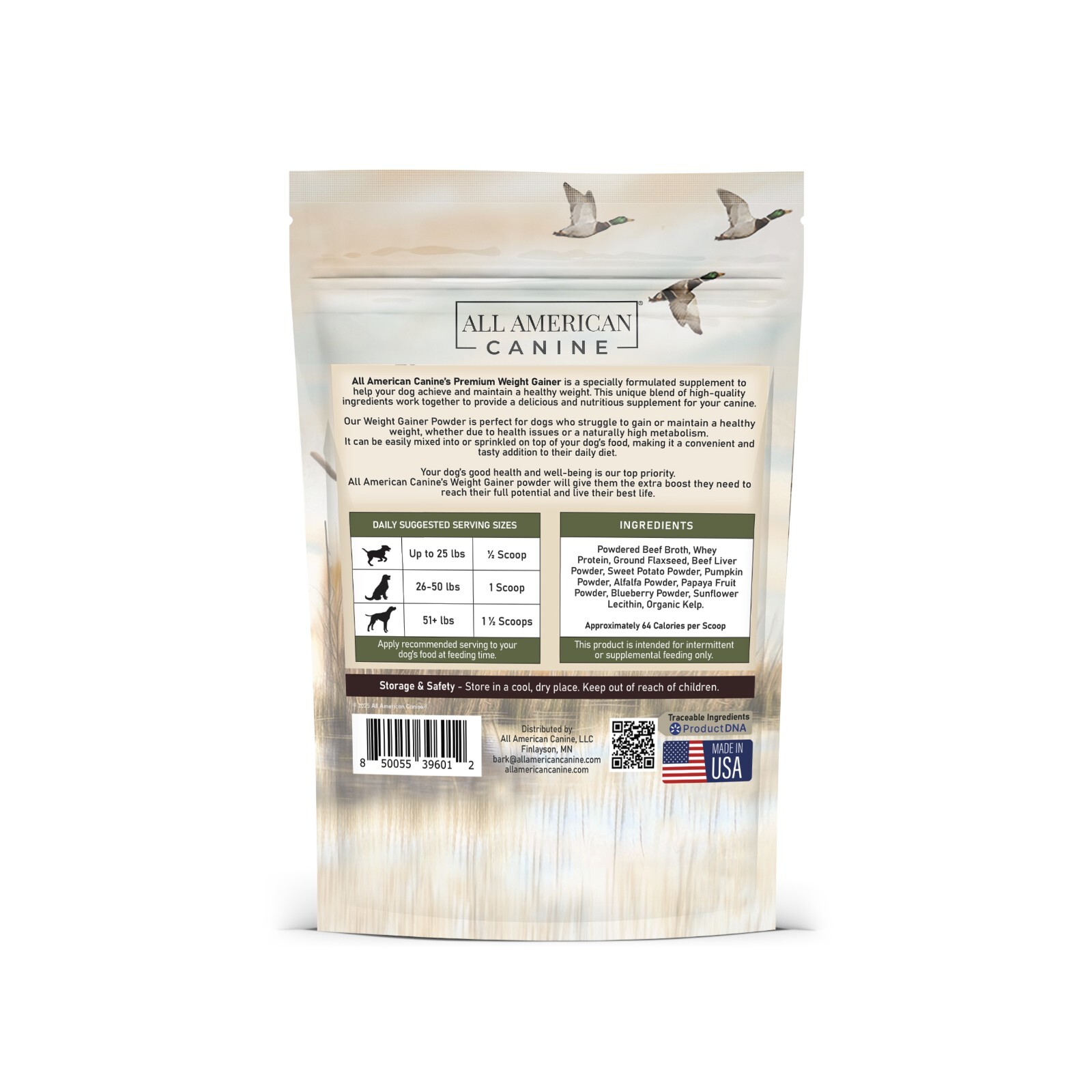 Dog Weight Gainer – Dog Protein Powder – High Calorie Dog Food Supplement
