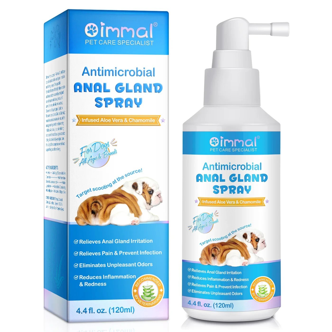 Dog Anal Gland Fast Pain Relieves & Soothes Itching, Anti-Itch Spray for Dogs