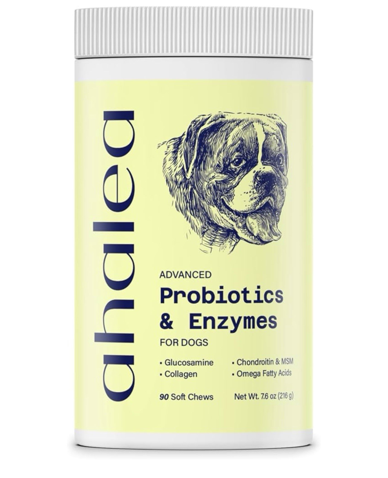 Ahalea Probiotics & Enzymes For Dogs – Advanced – 90 Soft Chews – Exp: 4/2027