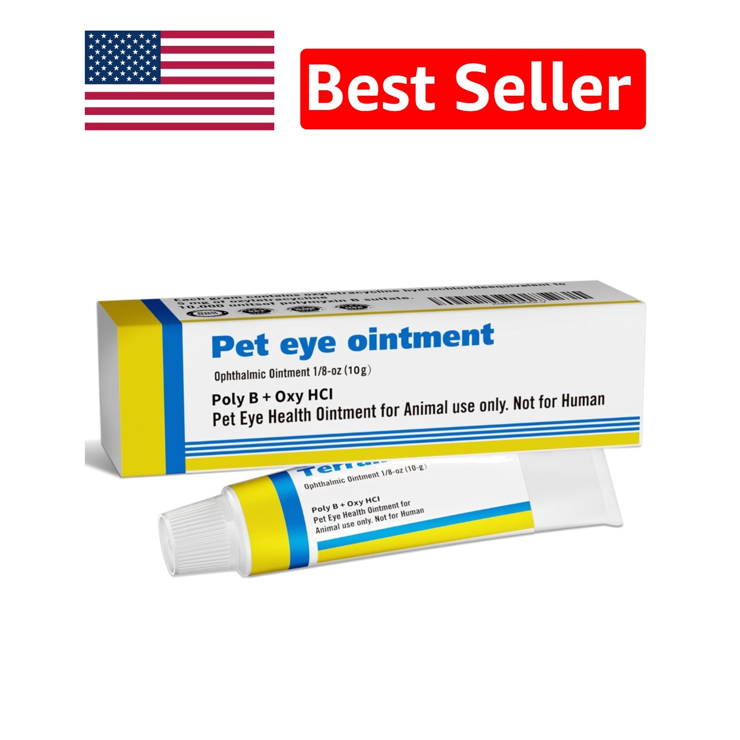 Eye Health Treatment for Dogs & Cats – 1 Tube 0.35 oz – Safe & Effective