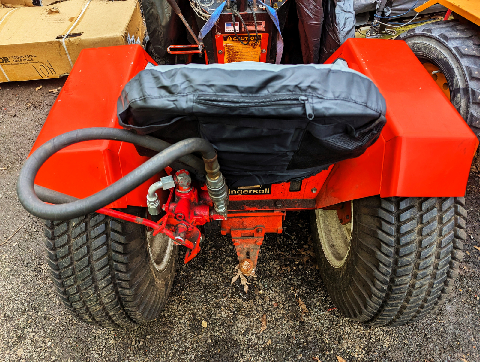 Lawn Mower Tractor Seat Cover Multiple Pockets & Storage Fits Most Medium & High