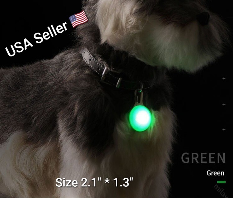 1pcs Pet Collar Pendant LED dog collar Night light pendant security luminous