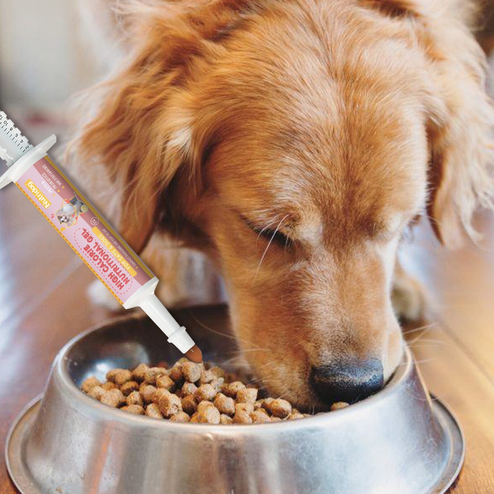 High Calorie Nutritional Gel for Cats and Dogs with Vitamin D for All Breeds
