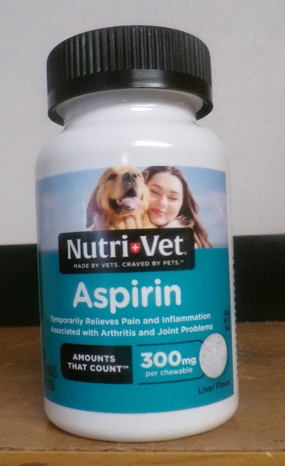 NEW Nutri-Vet Aspirin 75 LIVER FLAVOR Chewable TABLETS LARGE DOG 50+ LB EX 04/26