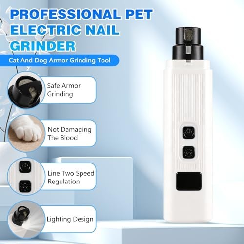 Upgraded Silent Groom Pro Nail Grinder Heusom Silent Grind Pro for Dogs Nail NEW