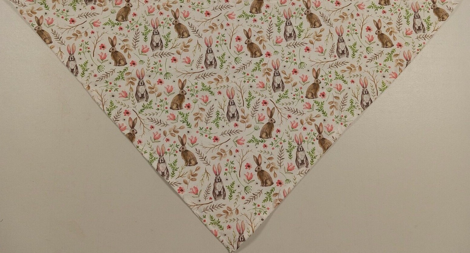 Dog Bandana/Scarf, Tie On, Easter, Rabbits, Spring, XS, S, M, L, XL