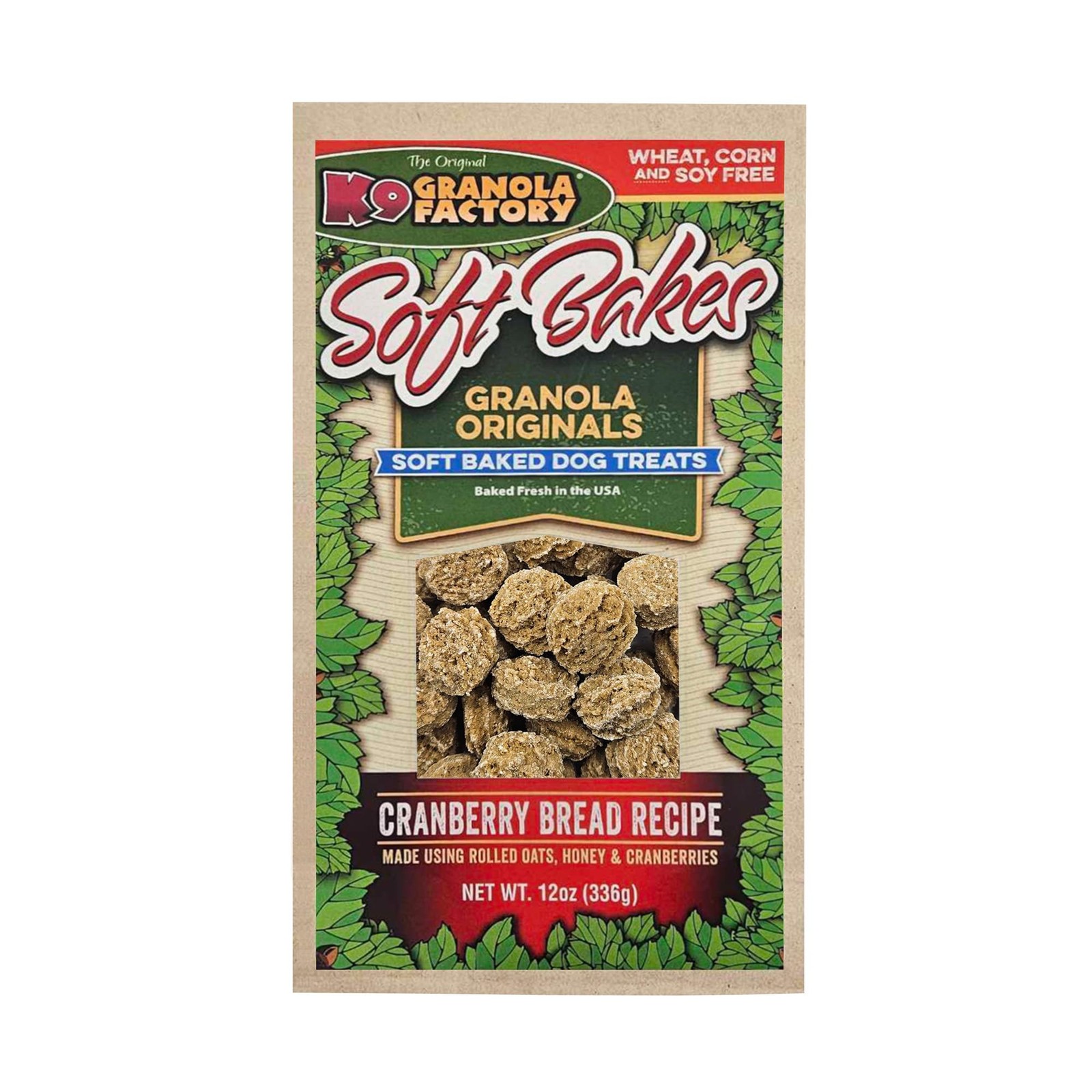 K9 Granola Factory Cranberry Dog Treat, 12 Oz 12 Ounce (Pack of 1)