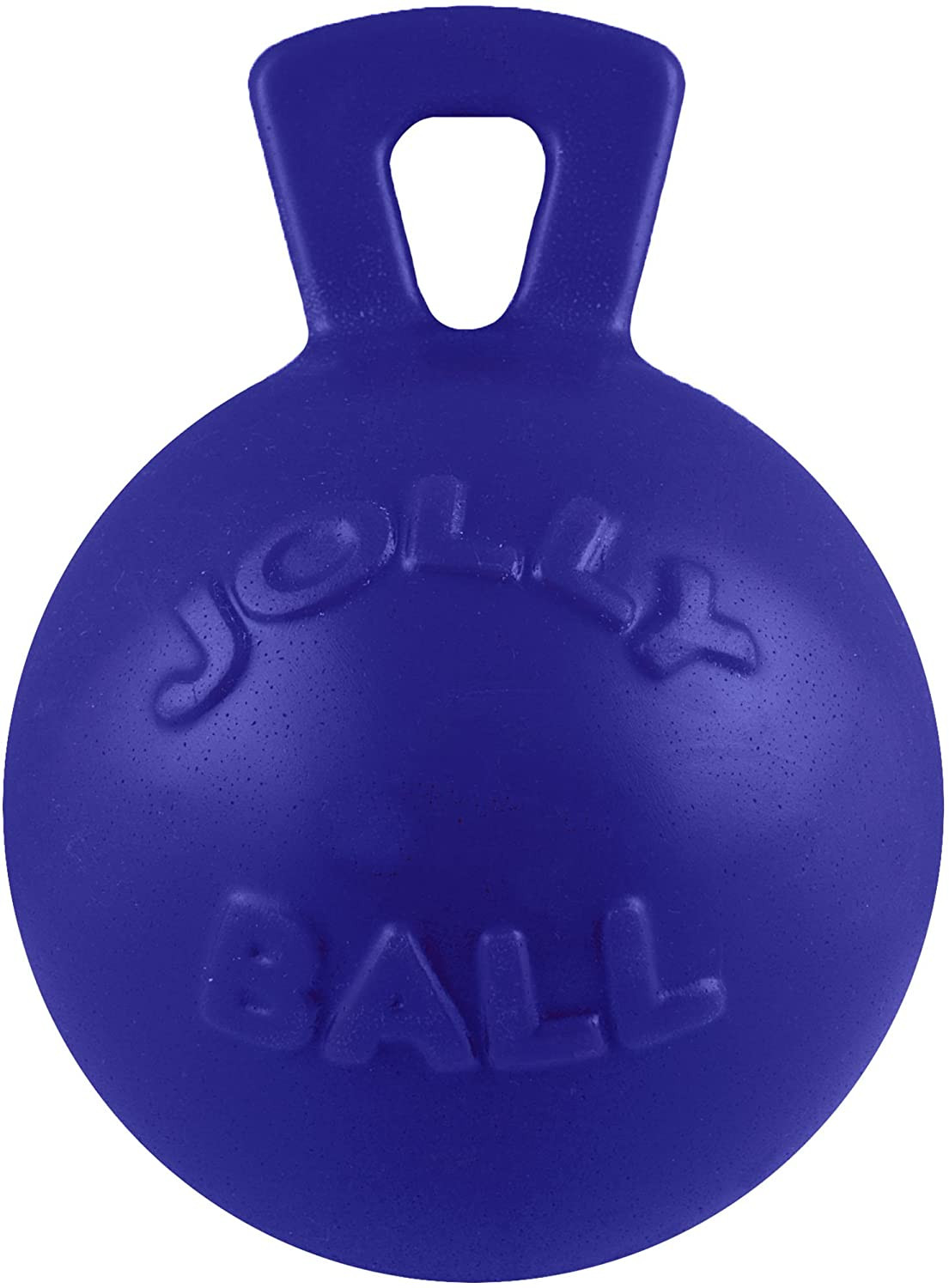 Jolly Pets Tug-N-Toss Heavy Duty Dog Toy Ball with Handle, 8 Inches/Large,