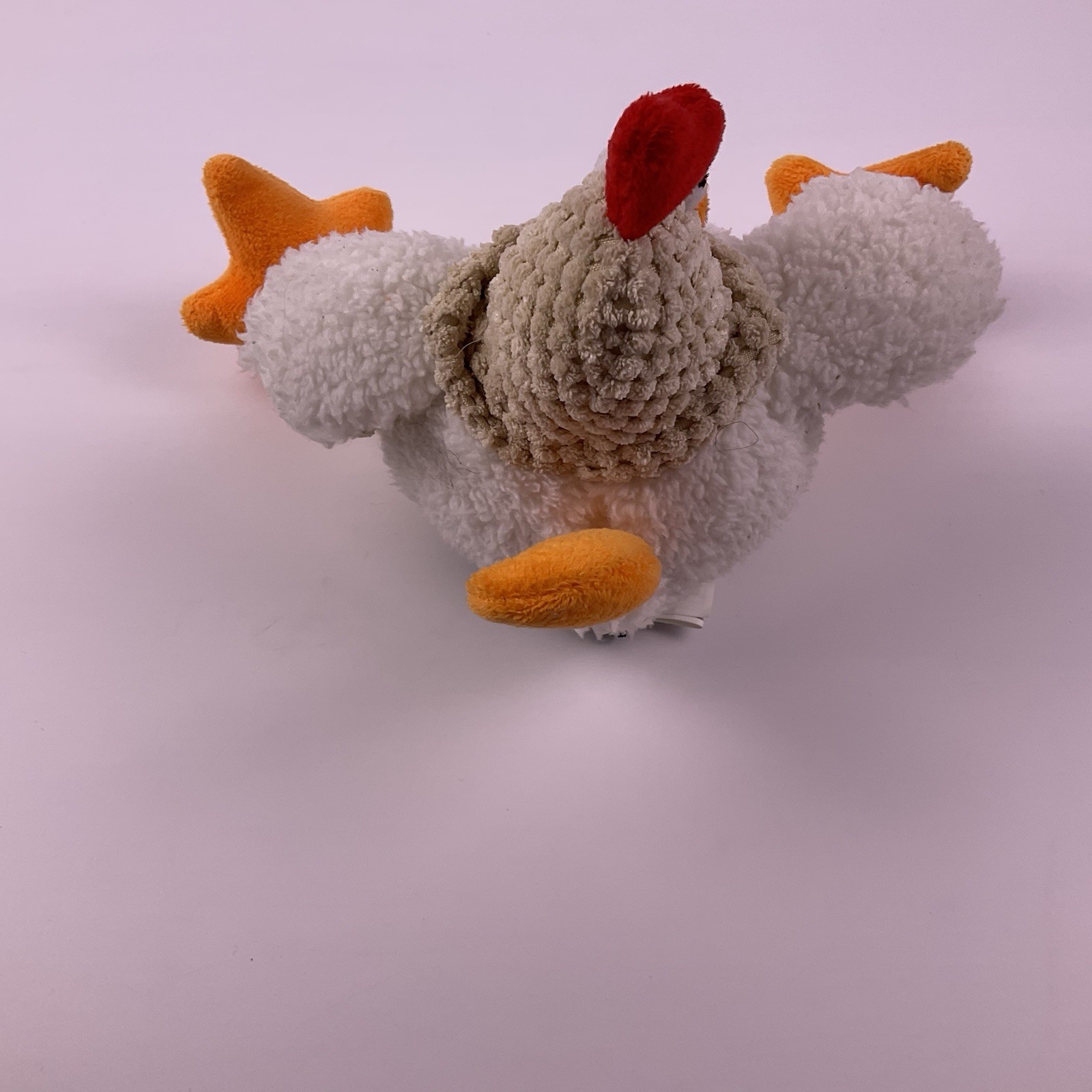 Strong Dog Toy GoDOG Squeak Checkers FAT Rooster Plush Chew Comfort ChewGuard