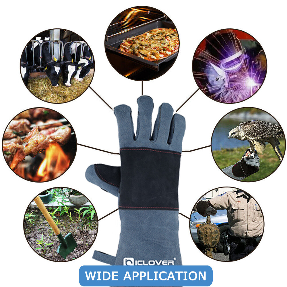 Handling Leather Gloves Training Animal Snake Bite Proof Dog Cat Scratch Protect