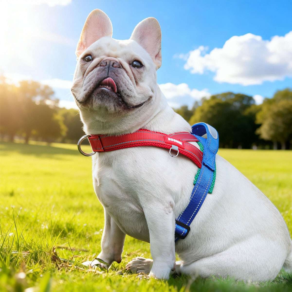 Dog Pet Vest Harness No Pull w/ Handle Adjustable Control Harness Reflective