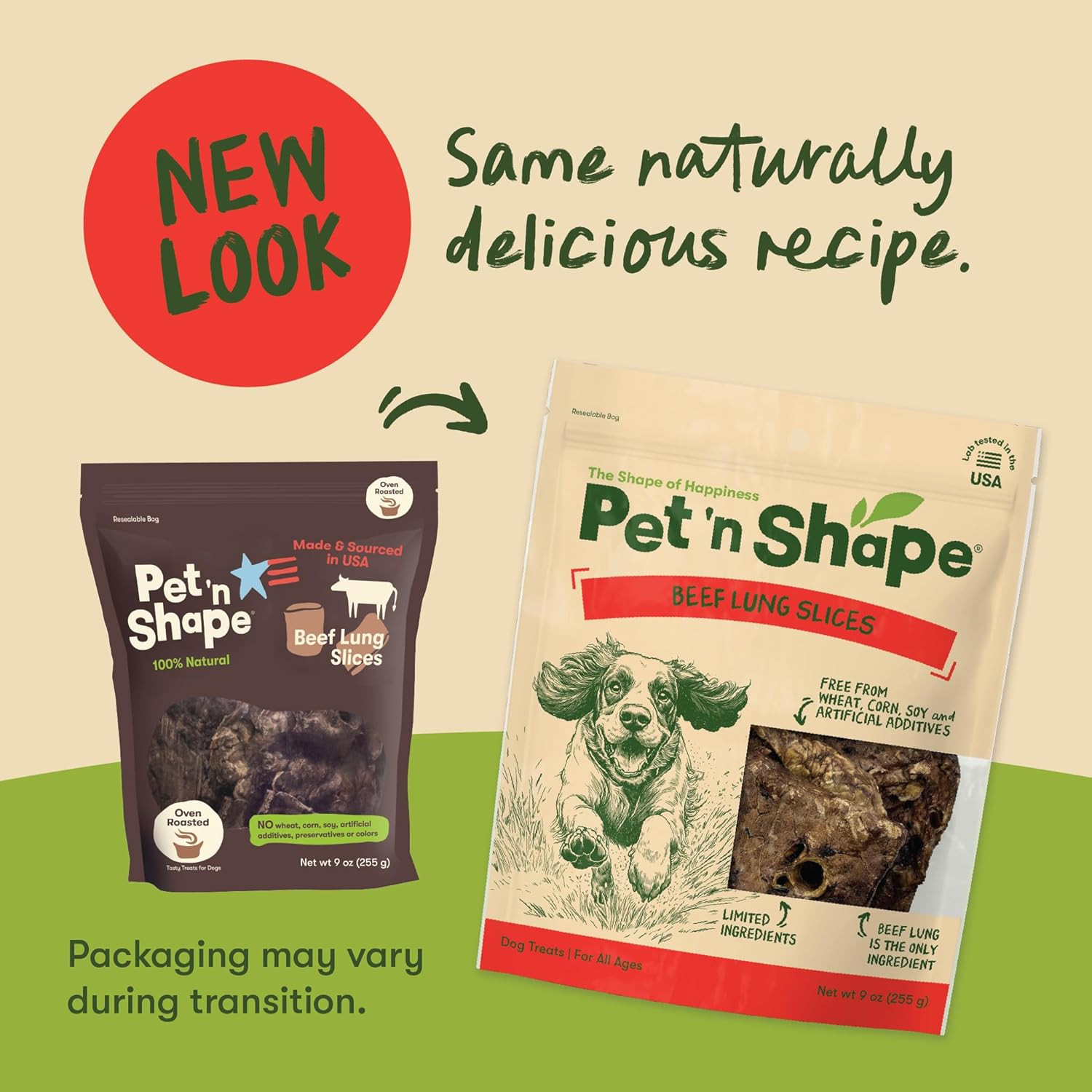 Pet ‘N Shape Beef Lung Dog Treats – Made and Sourced in the USA – Training Treat