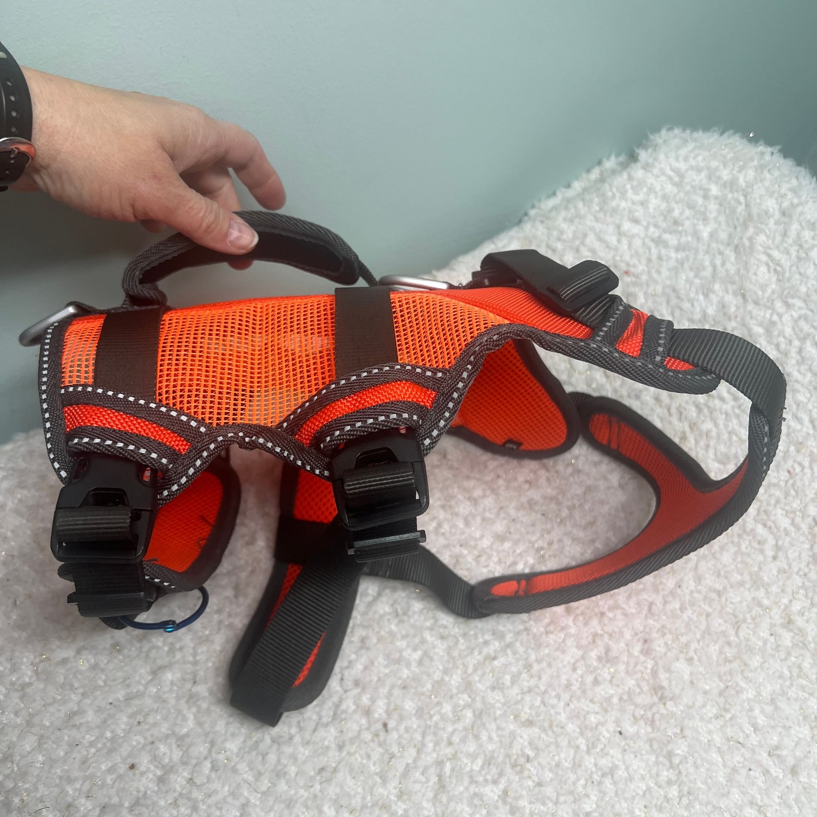 Terrain D.O.G. High-Vis Dog Harness – Orange SIZE Medium Dog Harness