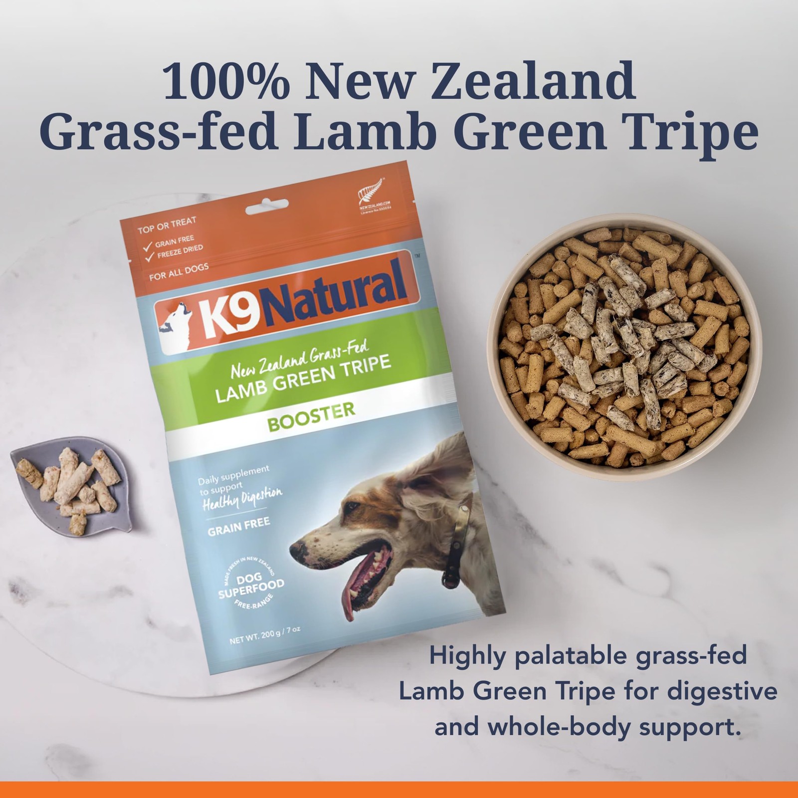 K9 Natural Freeze Dried Dog Food Topper with Verified 7 Ounce (Pack of 1)
