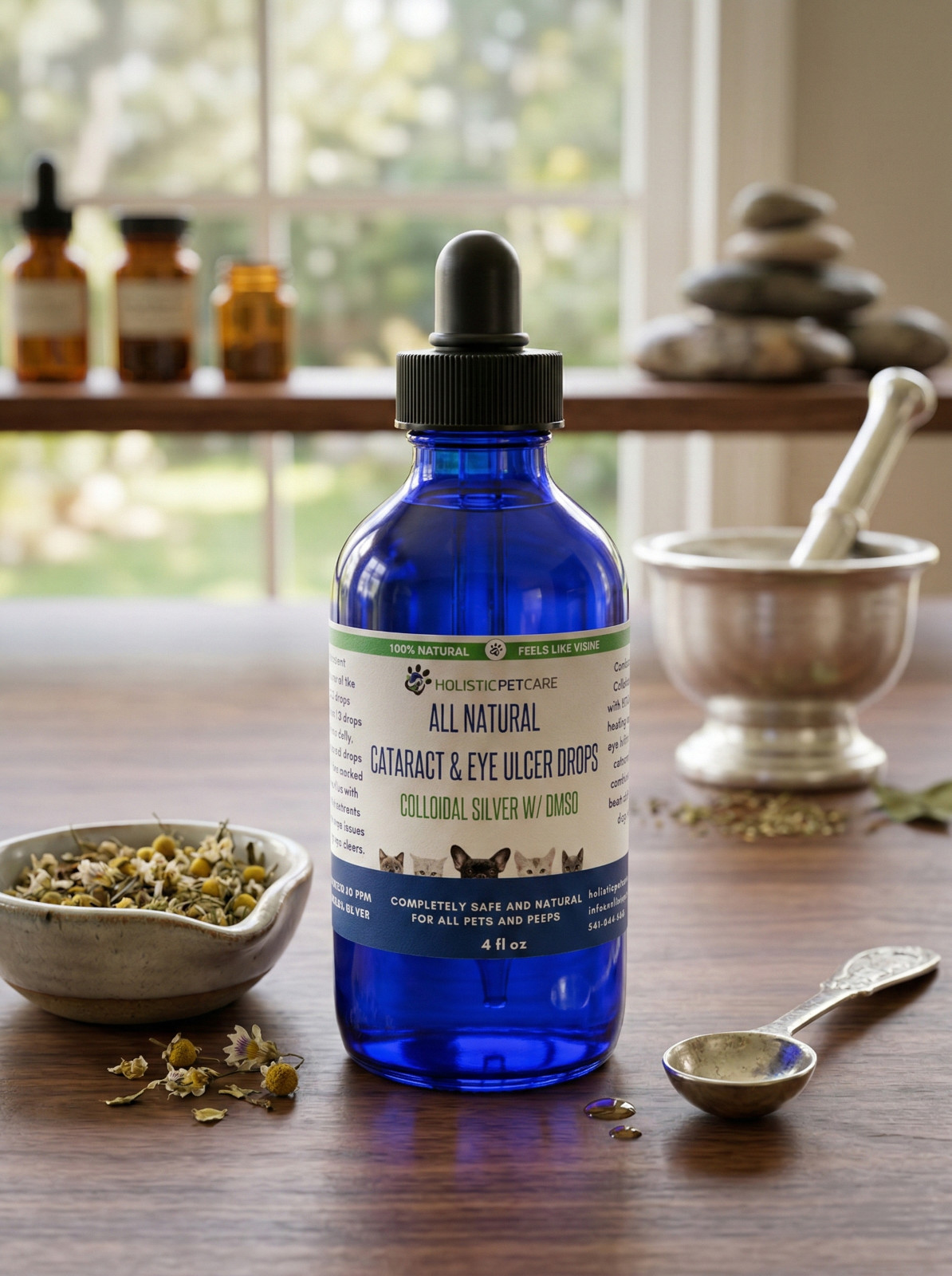 Holistic Pet Care Colloidal Silver/DMSO Eye Drops for Pets