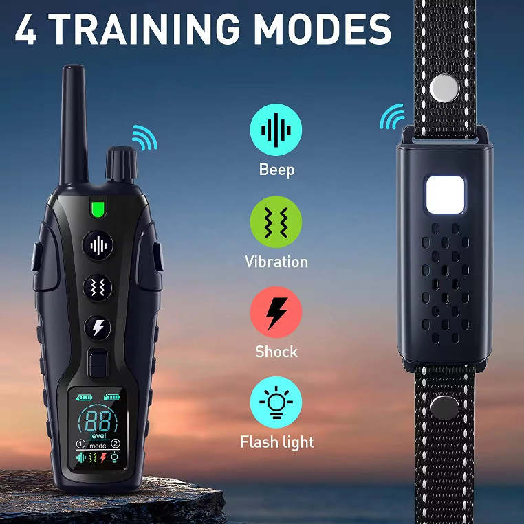 TQT Dog Training Collar – Remote Control 4000FT, 4 Training Modes