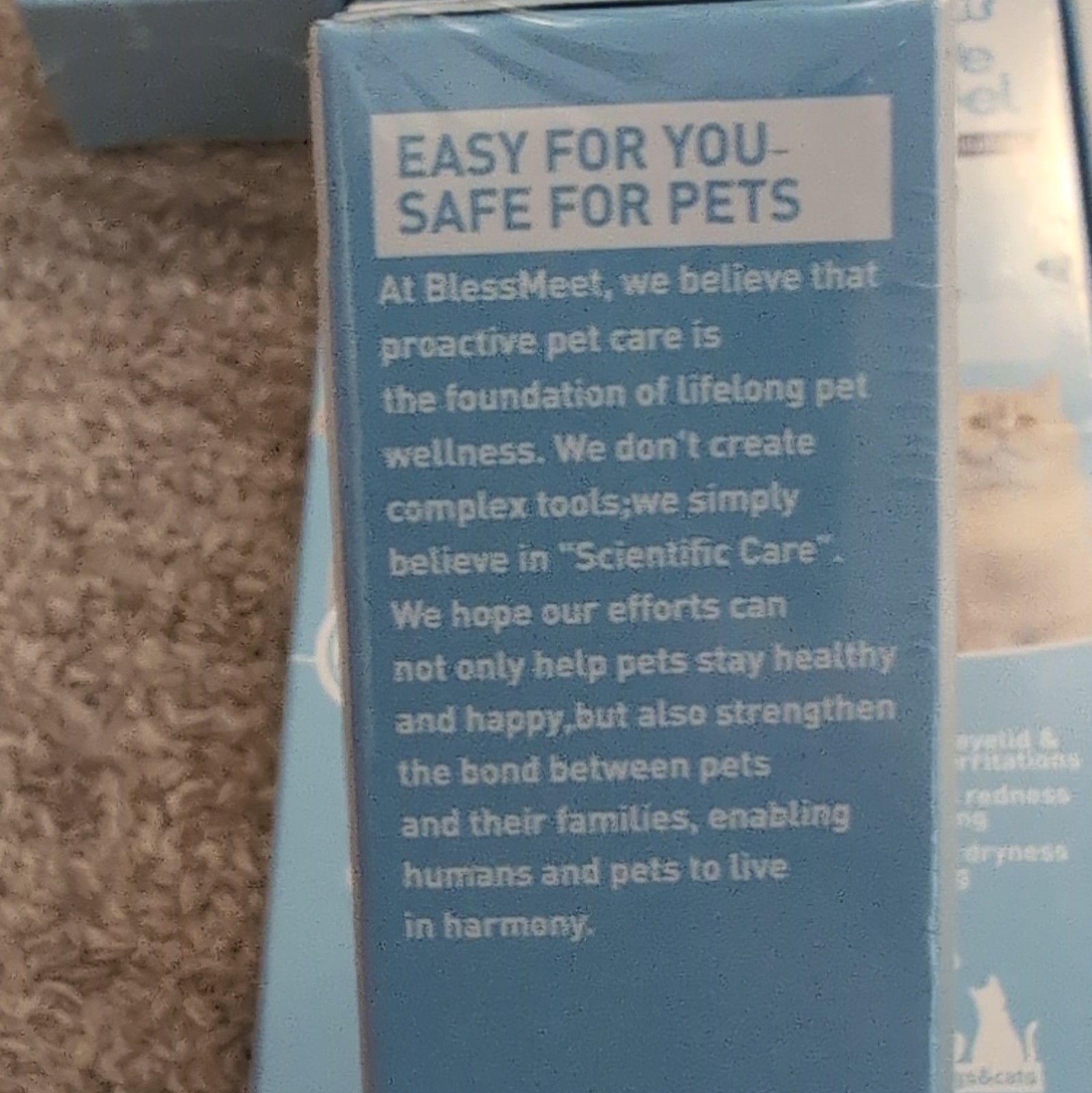 BlessMeet Pet Eye Care Gel 8 Boxes Hypochlorous Acid 0.01% Redness Exp 8/13/2027