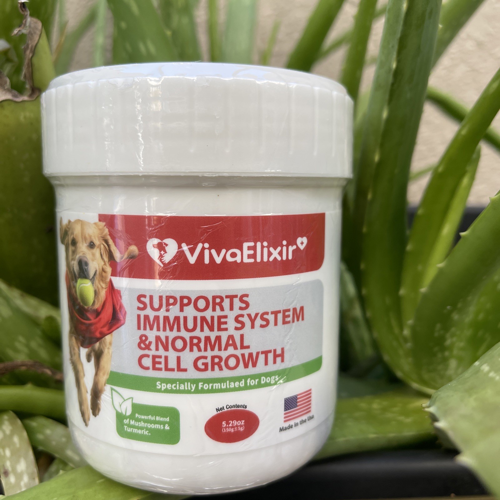 VivaElixir Support Immune System & Normal Cell Growth For ALL DOGS 5.29 Oz USA