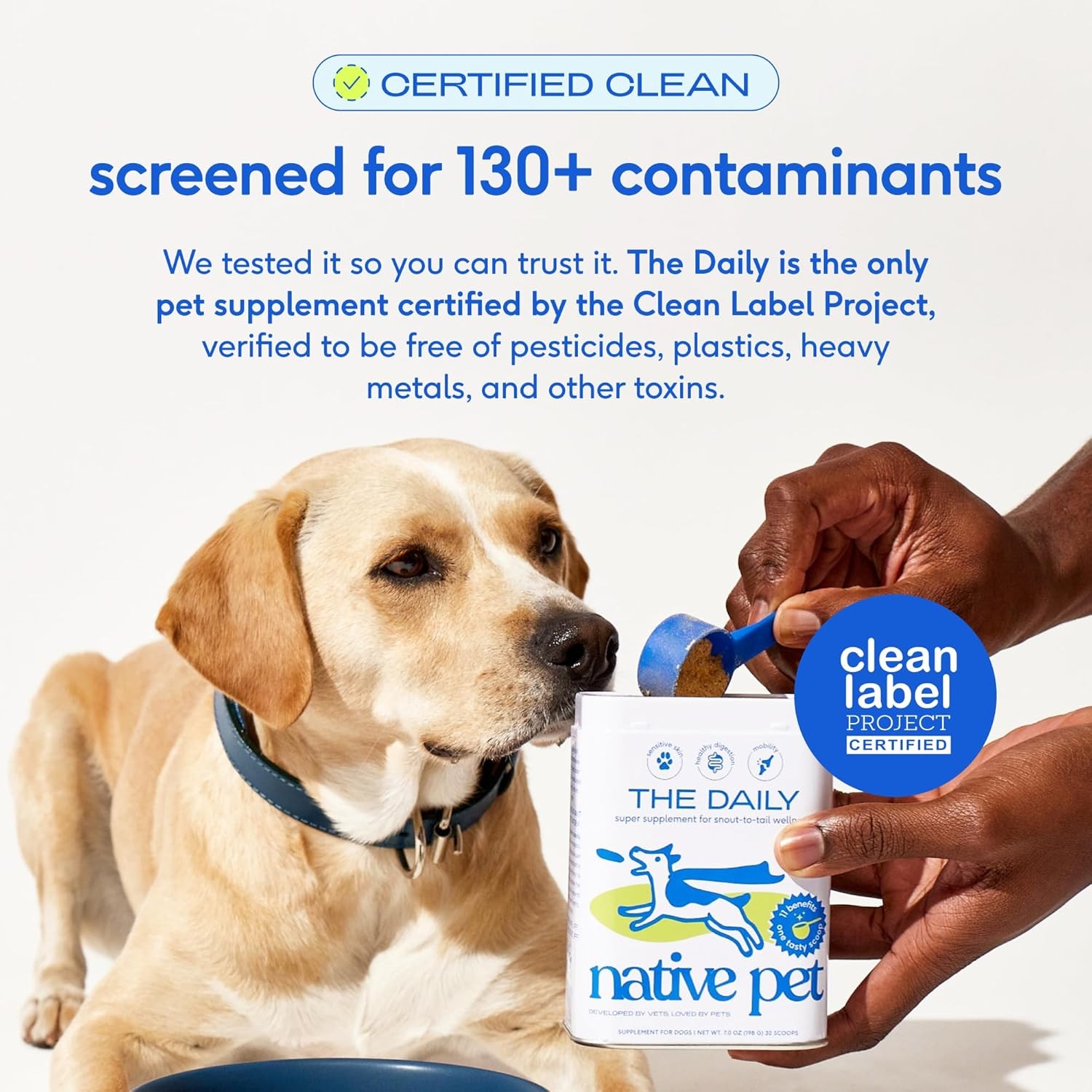 (120 Scoop) Native Pet 11-in-1 Dog Multivitamin Powder 28oz