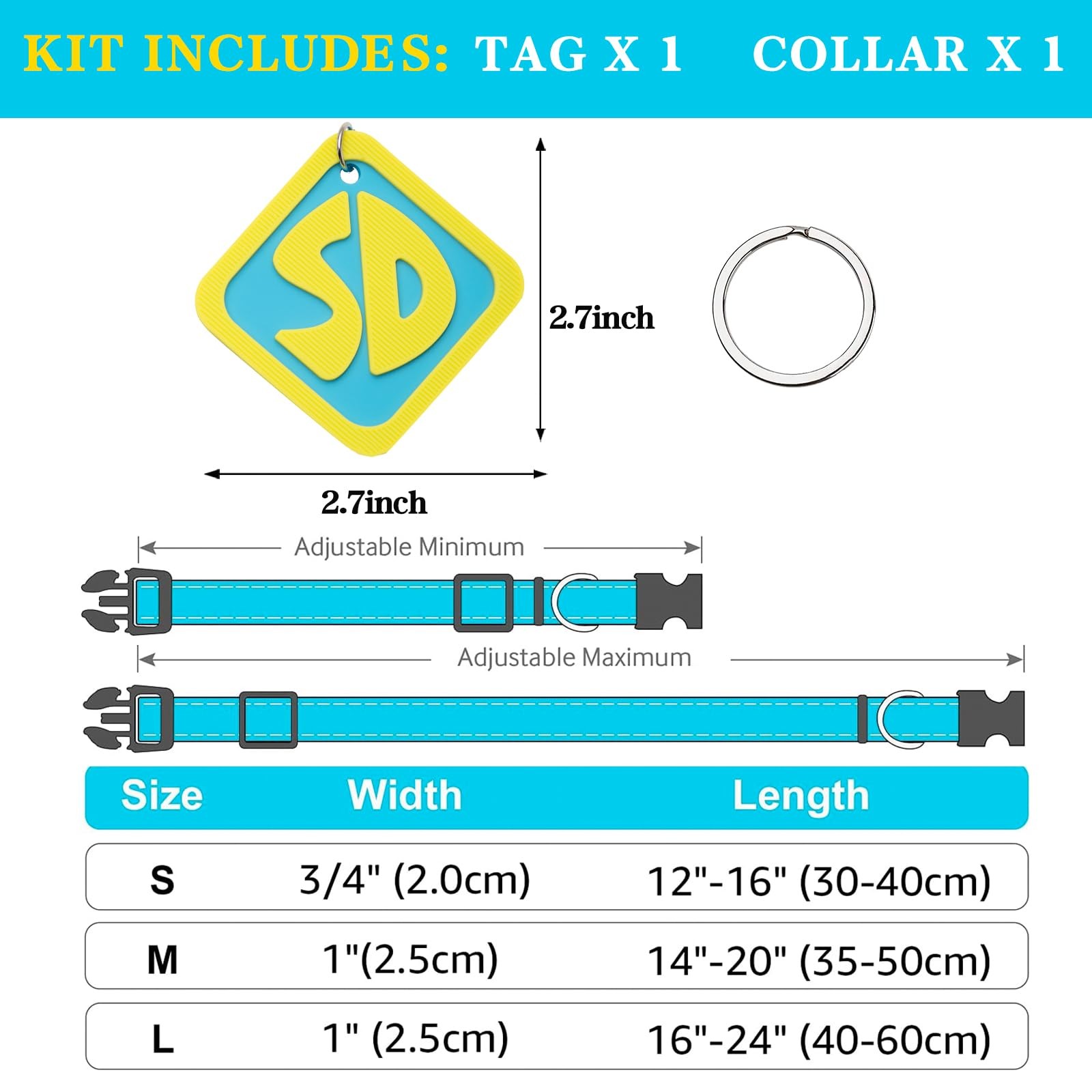 Dog Halloween Costumes, SD Tags with Nylon Adjustable Collar, SD Collar Tags …