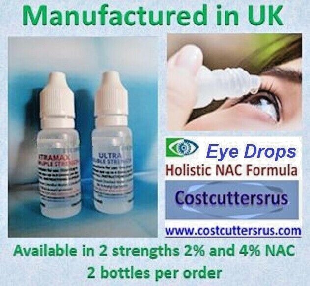 Cataract eye drops. 2% & 4.2% strength N-Acetyl-Carnosine. For people & pets.