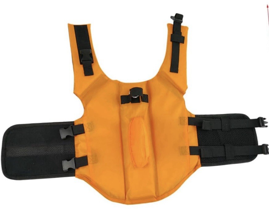 Dog Cat Life Jacket Swimming Safety Vest Pull Handle High Visibility Medium Ne
